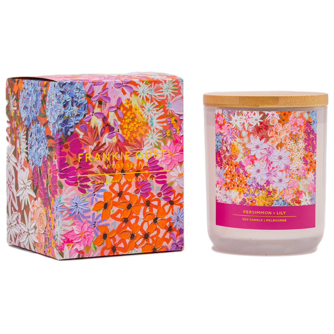 Frankie Gusti Artist Series Candle - Persimmon + Lily