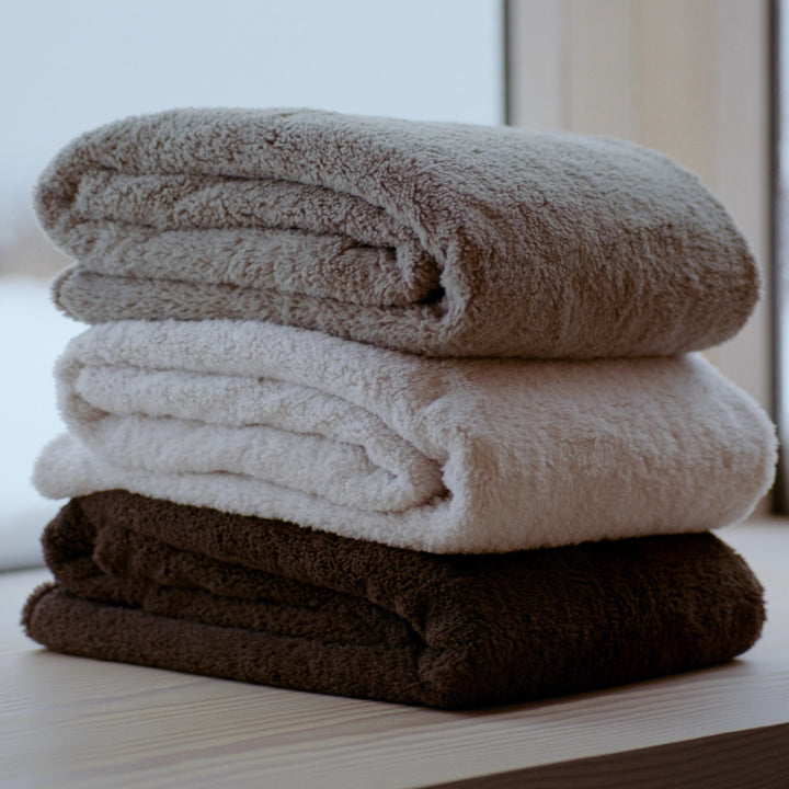 Hommey Faux Fur Throw Blanket - Marshmallow