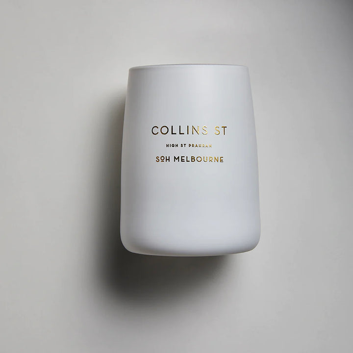 SoH White Matte Candle 350g - Collins Street