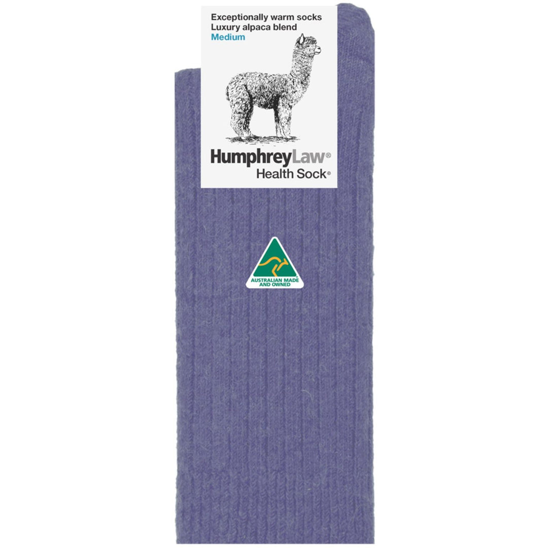 Humphrey Law Alpaca Health Socks - Violet