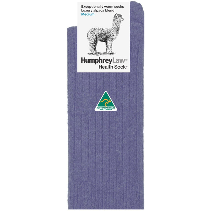 Humphrey Law Alpaca Health Socks - Violet