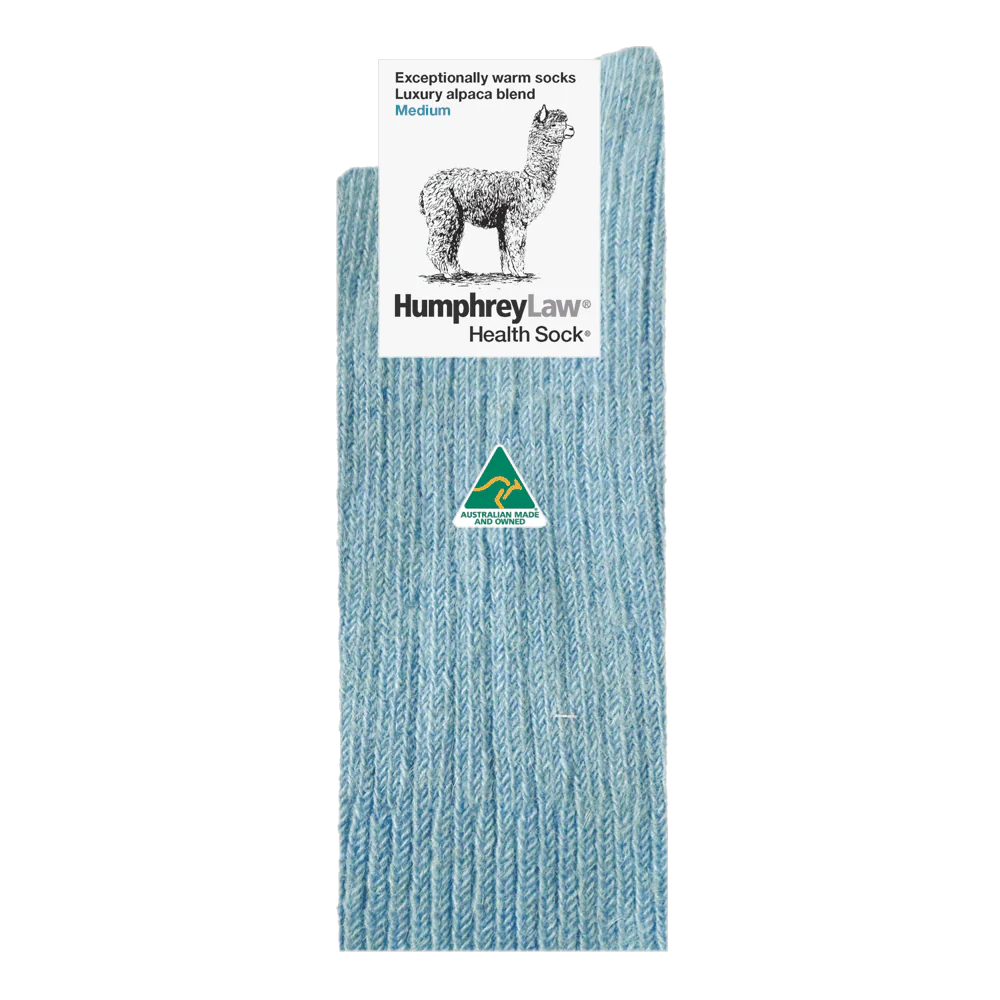 Humphrey Law Alpaca Health Socks - Baby Blue