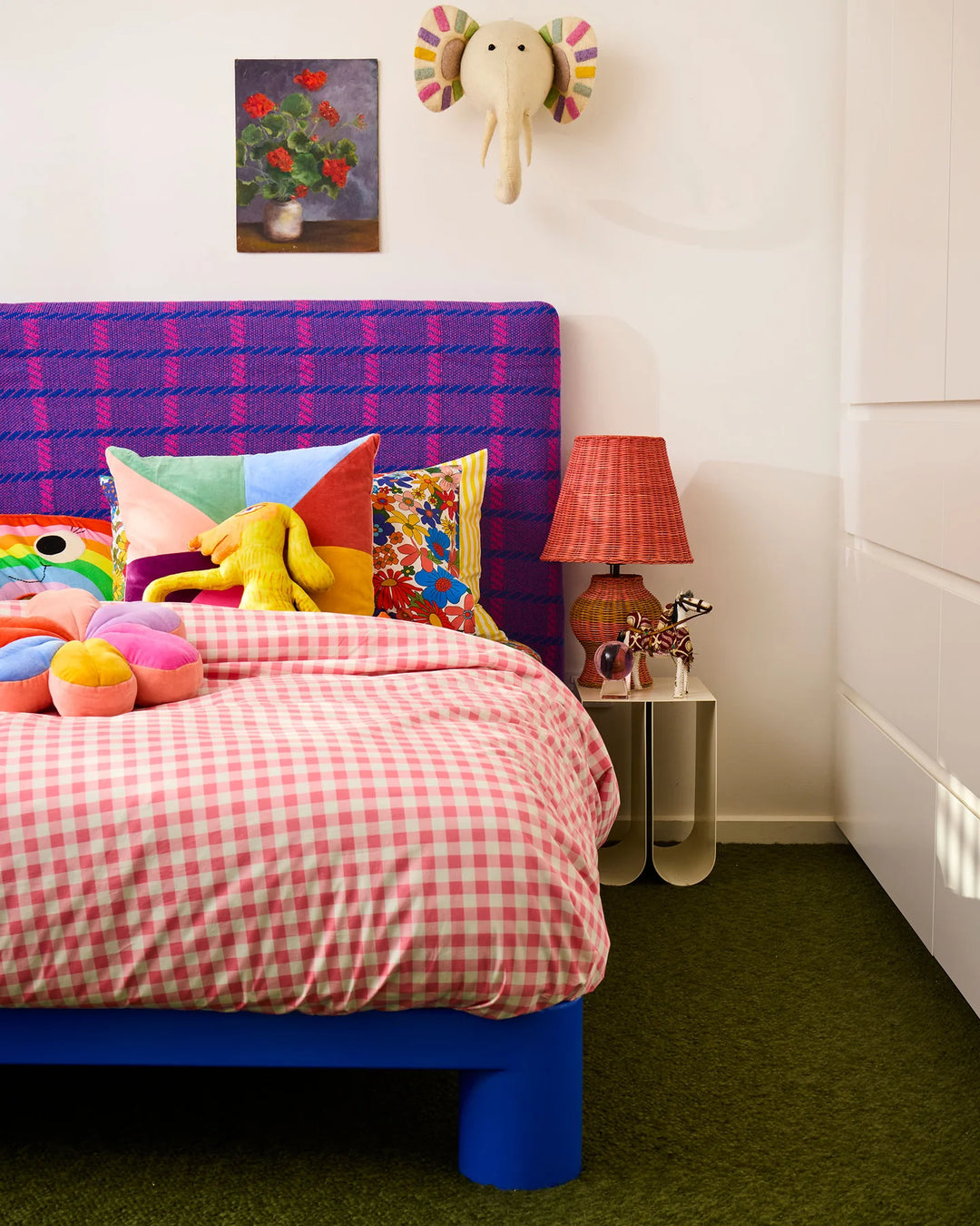 Kip & Co Sunny Field Velvet Petal Cushion