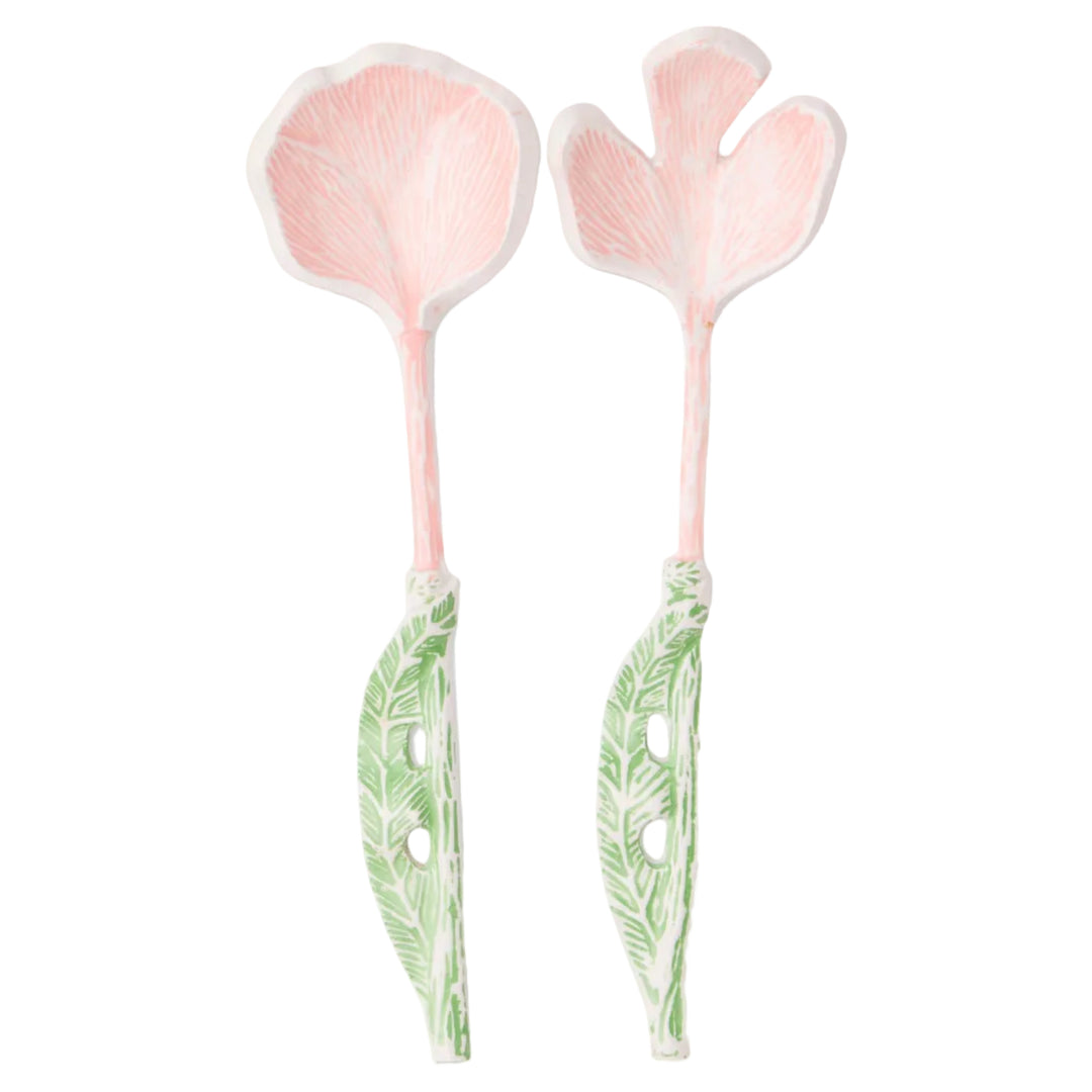 Kip & Co Floral Salad Servers