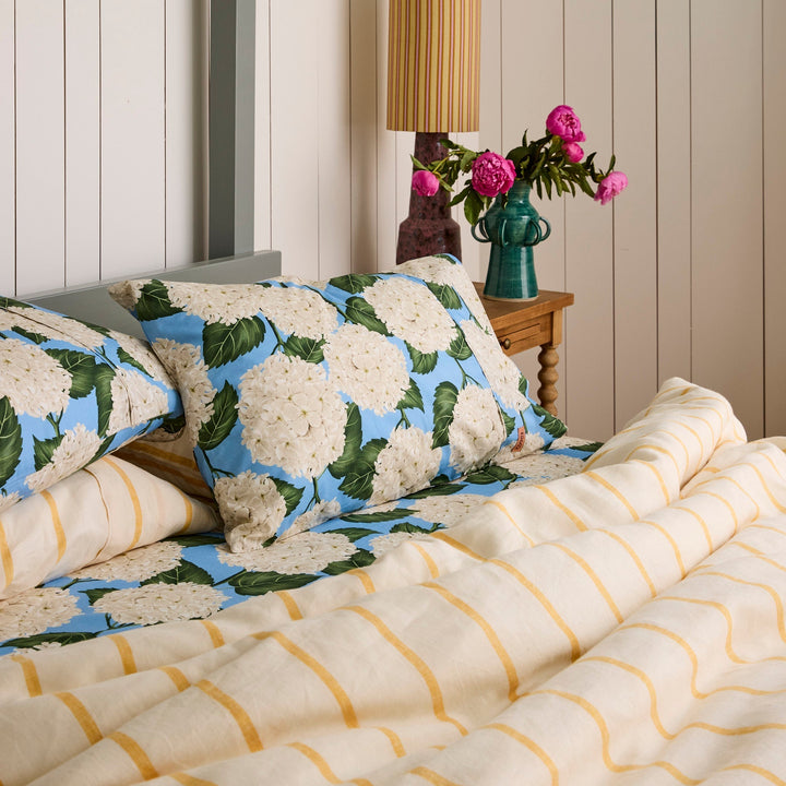 Kip & Co Hydrangea Blue Organic Cotton Pillowcases