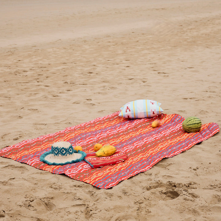 Kip & Co Lobster Fan Club Outdoor Cushion