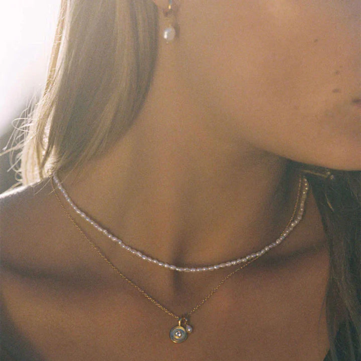 Solstice Pearl Necklace (Sterling Silver)