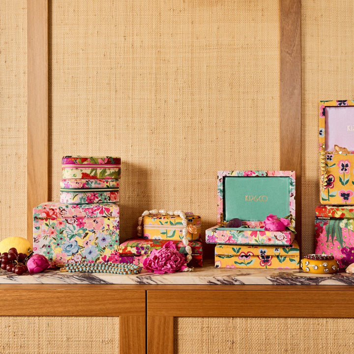 Kip & Co Australian Bush Blossom Velvet Jewellery Box