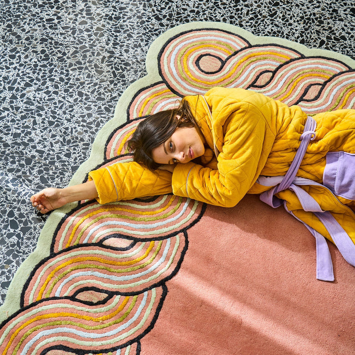 Kip & Co Lavender Honey Quilted Velvet Robe