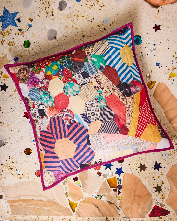 Kip & Co x Romance Was Born Patchy Times Upholstery Cushion