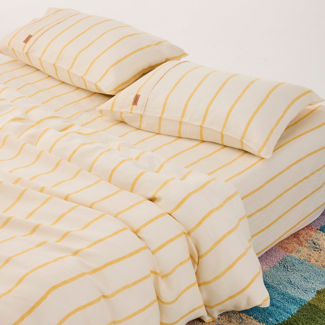 Kip & Co Popcorn Stripe Linen Pillowcases