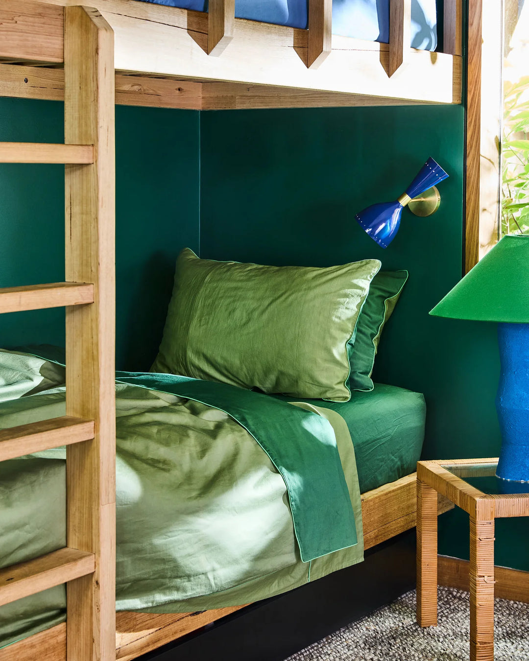Kip & Co Glow In Green Bamboo Cotton Pillowcases