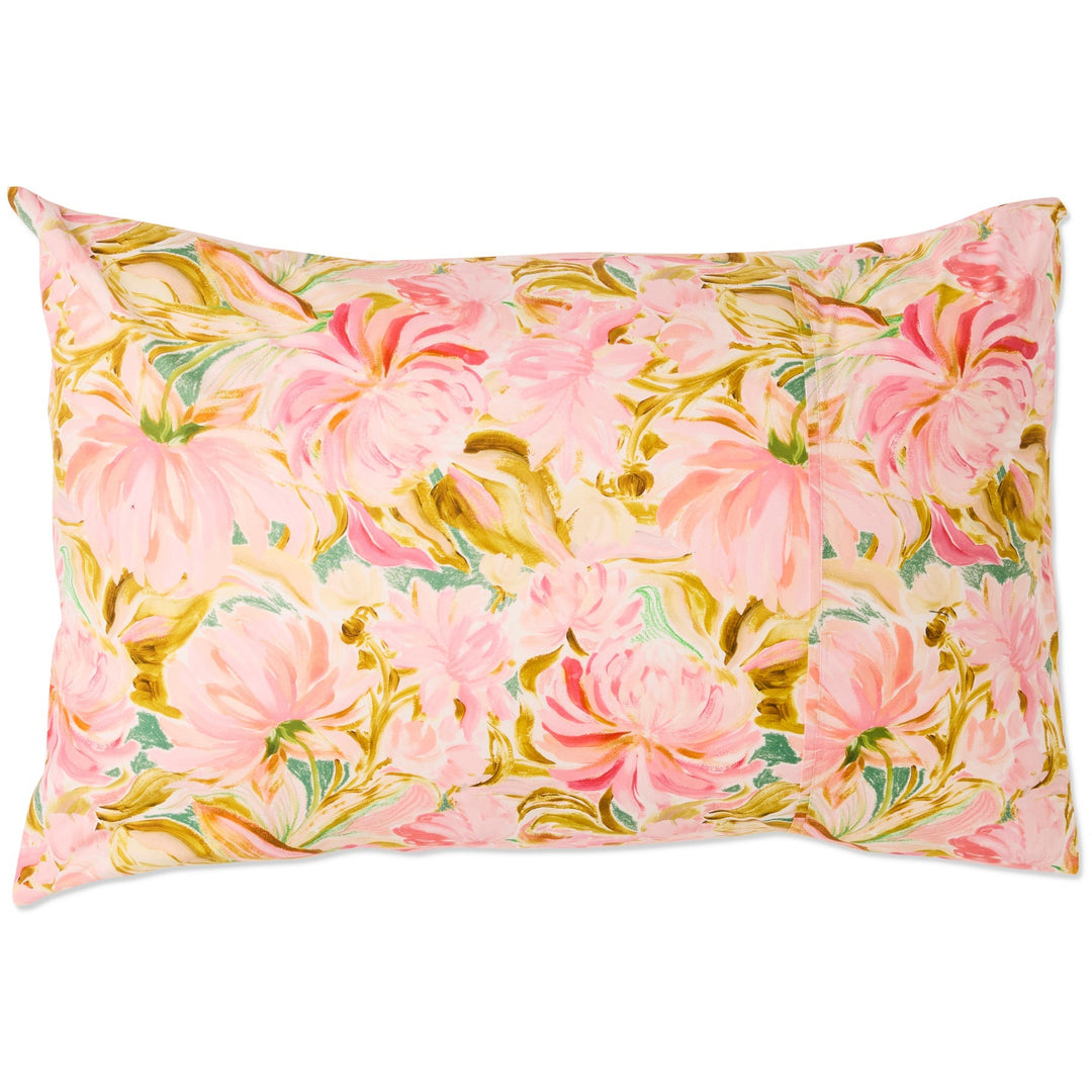 Kip & Co Warm Floral Breeze Organic Cotton Pillowcases