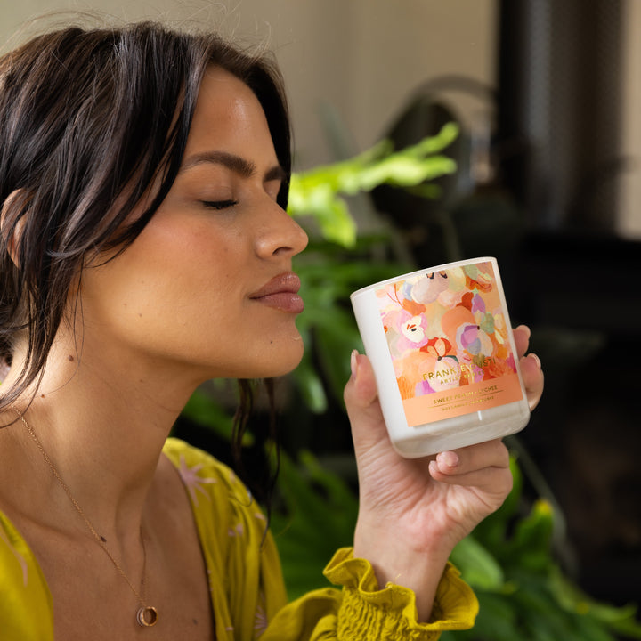 Frankie Gusti Artist Series Candle - Sweet Peach + Lychee