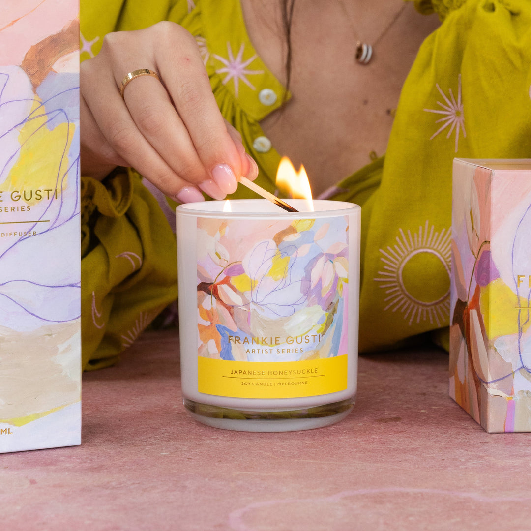 Frankie Gusti Artist Series Candle - Japanese Honeysuckle