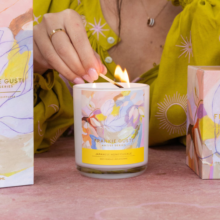Frankie Gusti Artist Series Candle - Japanese Honeysuckle