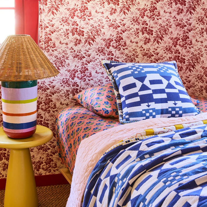 Kip & Co x Anna Spiro Tik Tak Woven Cushion