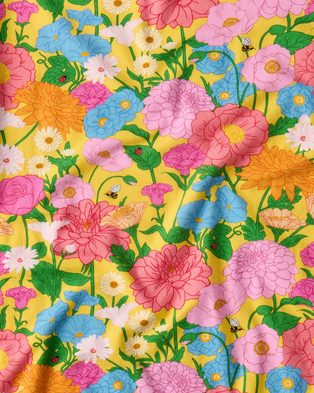 Kip & Co Follow The Sun Yellow Organic Short Sleeve Frill Romper