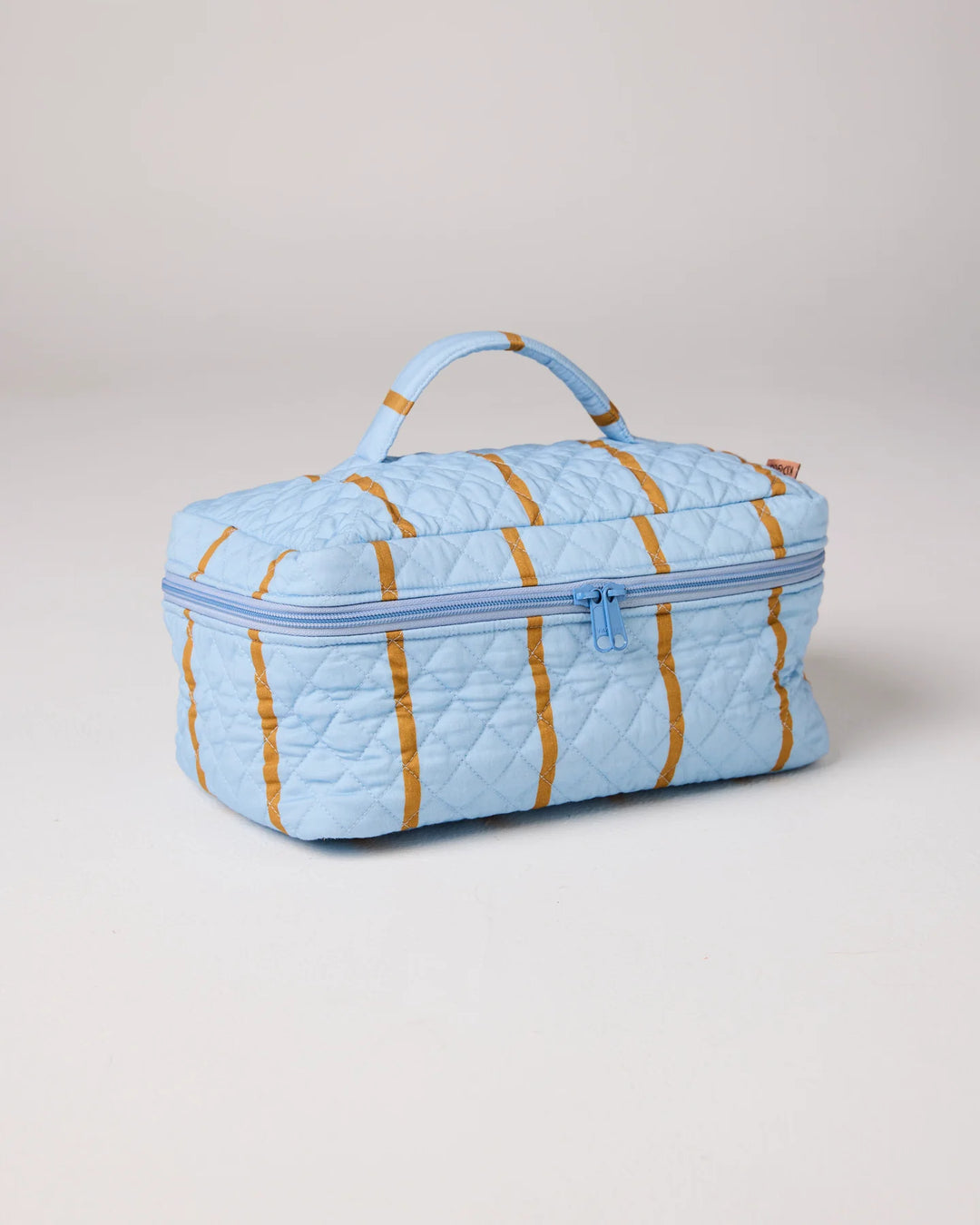 Kip & Co Como Stripe Quilted Cotton Toiletry Case