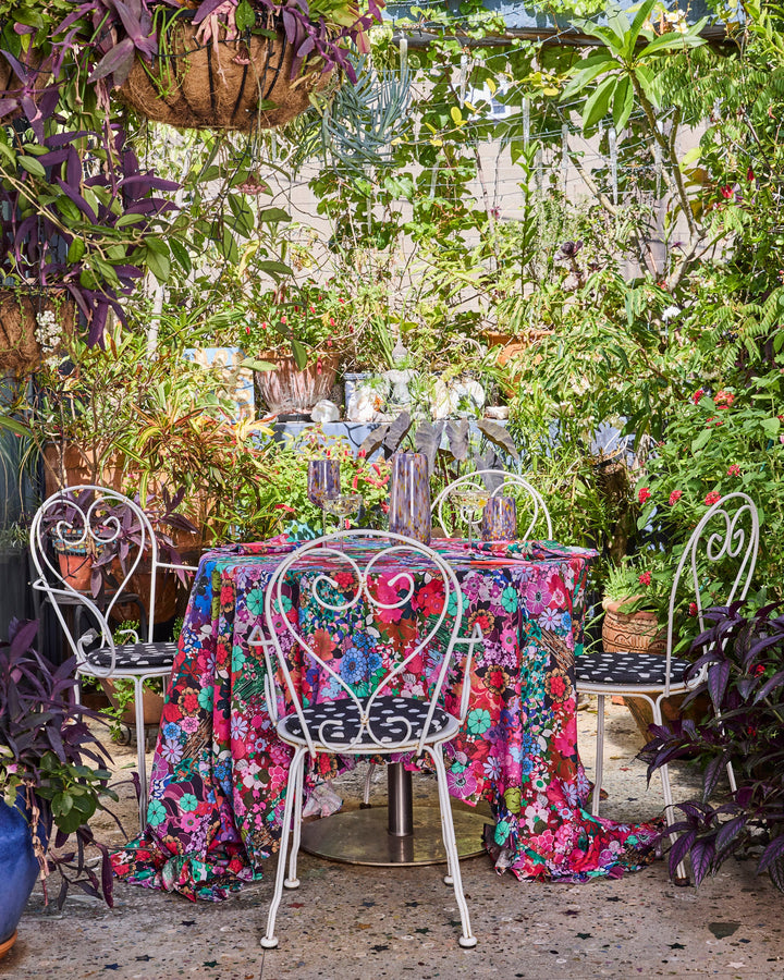 Kip & Co x Romance Was Born Flower Power Pink Tablecloth
