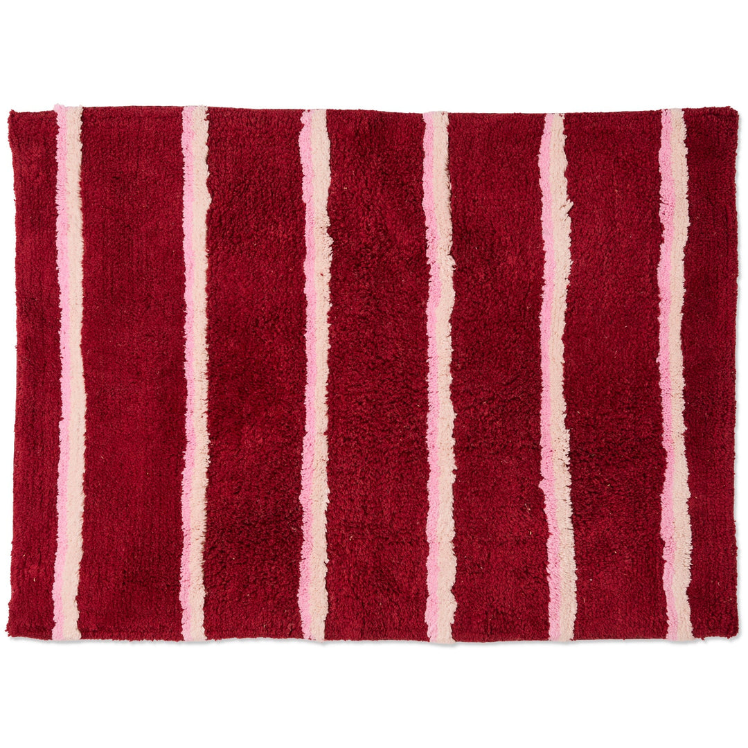Kip & Co Ruby Rose Stripe Bath Mat