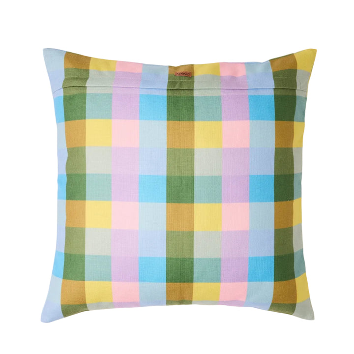 Kip & Co Sorbet Tartan Outdoor Cushion
