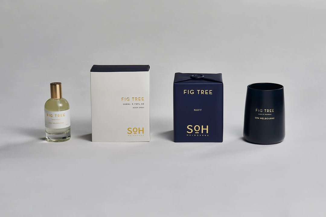 SoH Navy Matte Candle 350g - Fig Tree