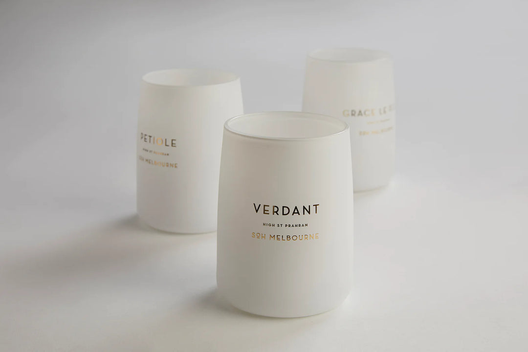 SoH White Matte Candle 350g - Verdant