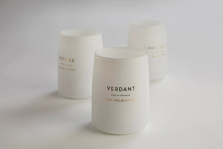 SoH White Matte Candle 350g - Verdant