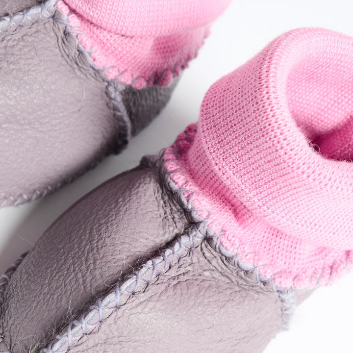 Kip & Co Lilac Baby Booties