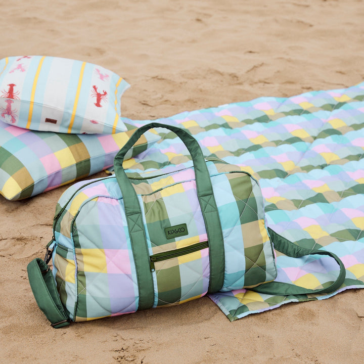 Kip & Co Sorbet Tartan Duffle Bag