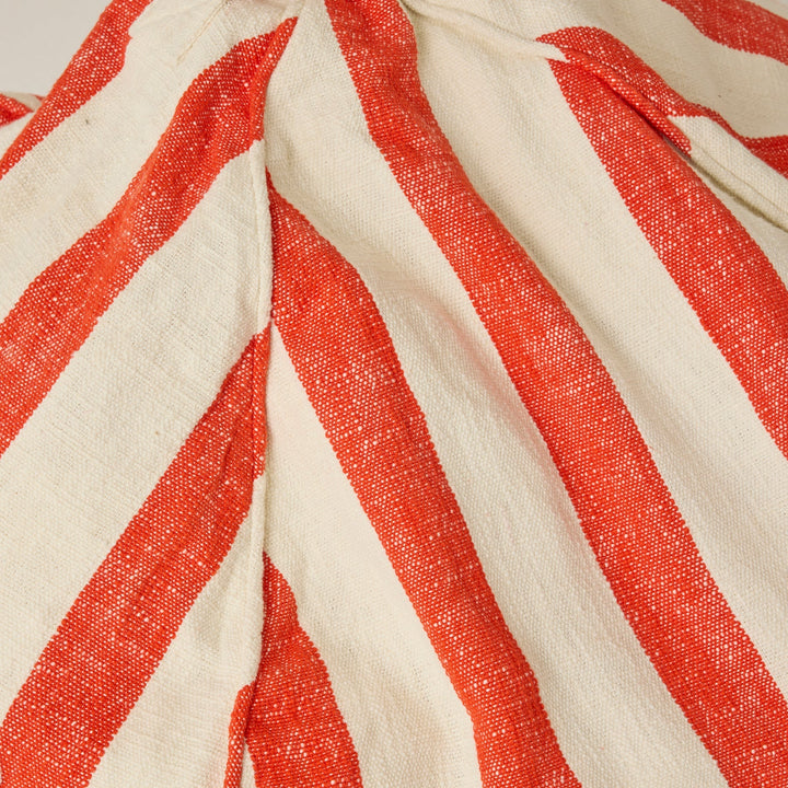 Kip & Co Roma Red Stripe Woven Beanbag