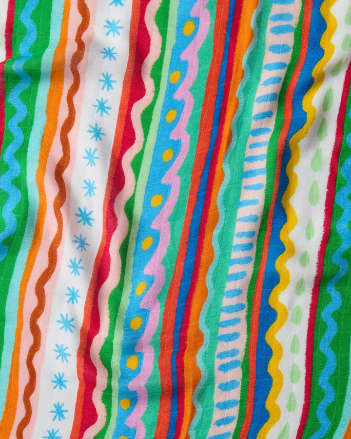 Kip & Co Beach Patterns Bamboo Swaddle