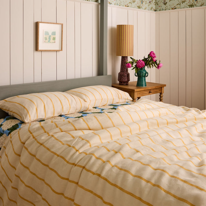 Kip & Co Popcorn Stripe Linen Pillowcases