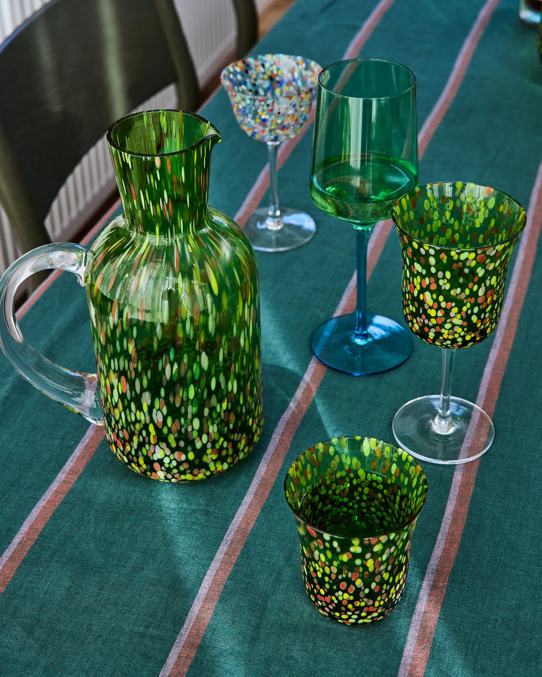 Kip & Co Garden Soiree Speckle Wine Glass 2P Set