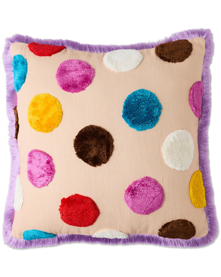 Kip & Co x Romance Was Born Shag Spot Tufted Cushion