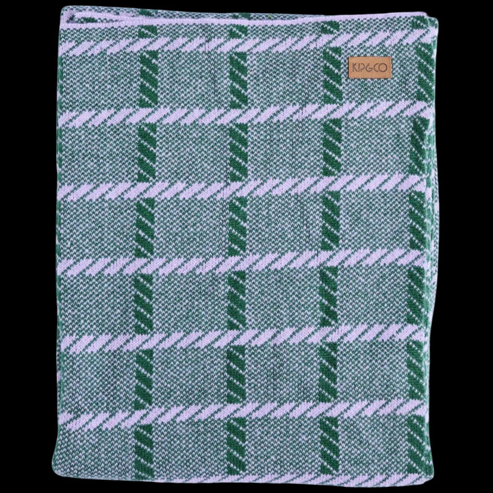 Kip & Co Alpine Violet Check Blanket