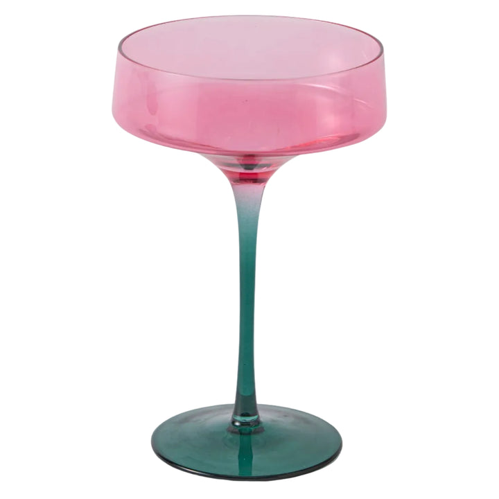 Kip & Co Isle Of Pink Margarita Glass 2P Set