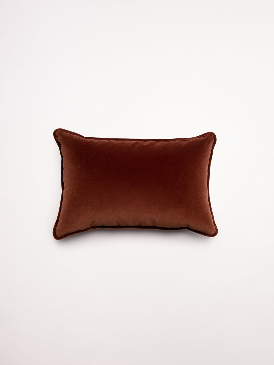 Hommey Velvet Lumbar Cushion - Chestnut