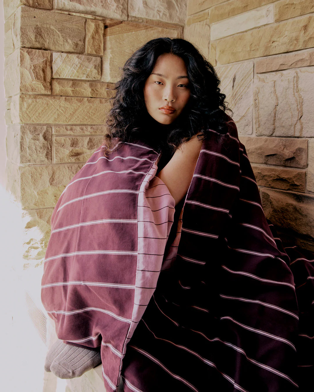 Hommey Quilt Cover - Mulberry / Aster