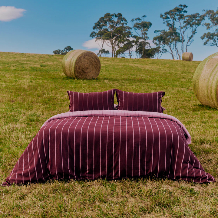Hommey Fitted Sheet - Mulberry