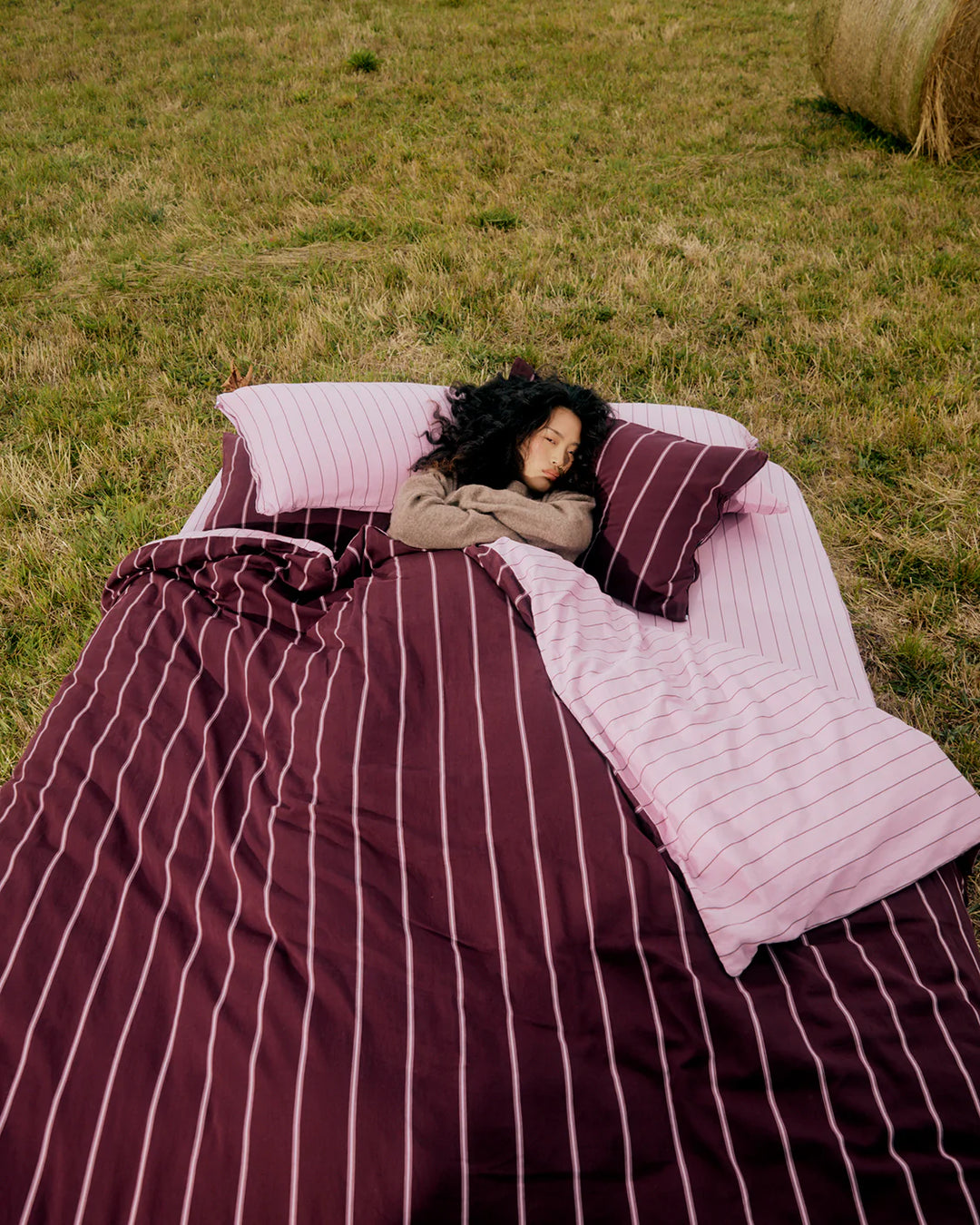 Hommey Quilt Cover - Mulberry / Aster