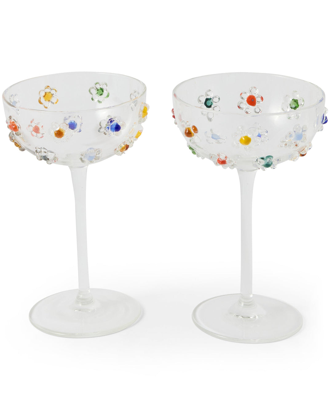 Kip & Co x Romance Was Born Flower Power Cocktail Glass 2P Set