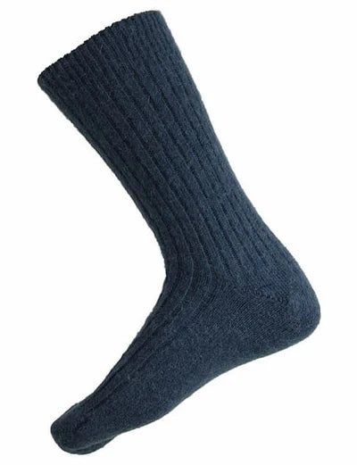 Humphrey Law Alpaca Health Socks - Denim