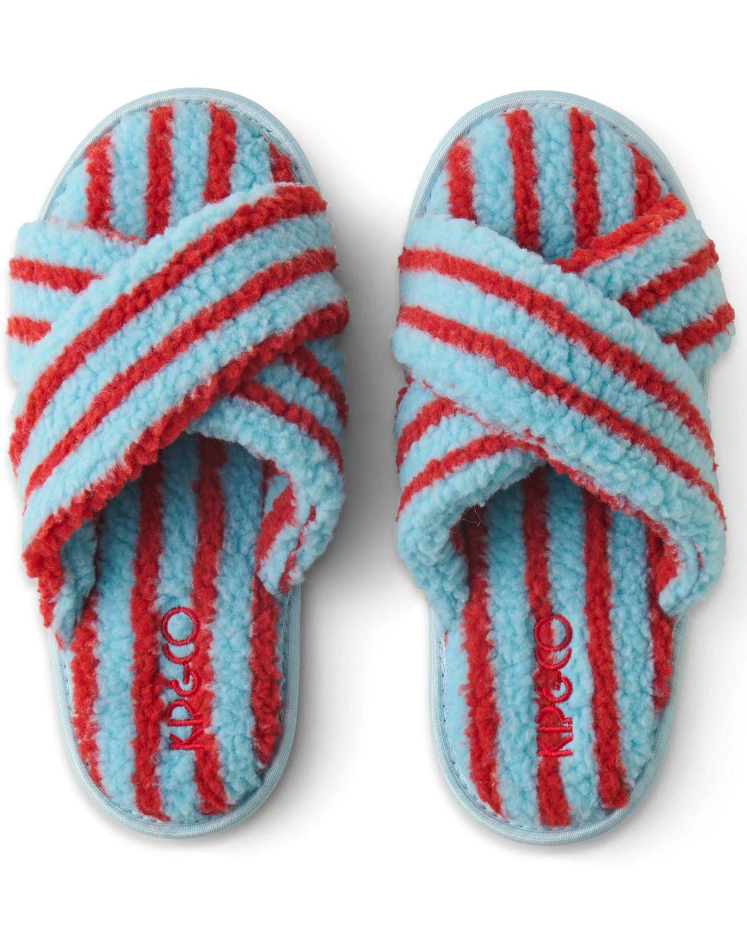 Kip & Co Hamilton Stripe Sherpa Adult Slippers