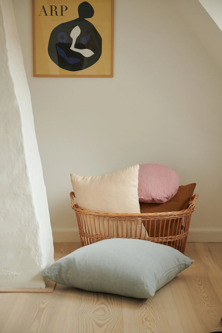 Hommey Linen Cushion - Sky