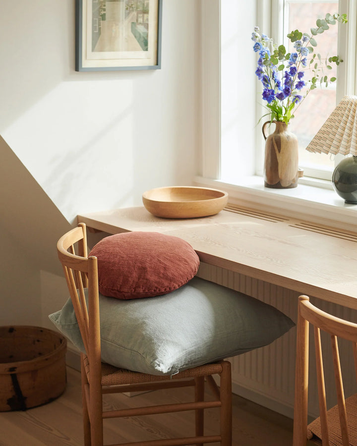 Hommey Linen Cushion - Sky