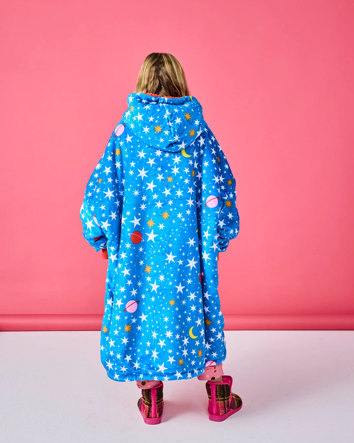 Kip & Co Stars And Moon Kuddle Hooded Oversized Sweater