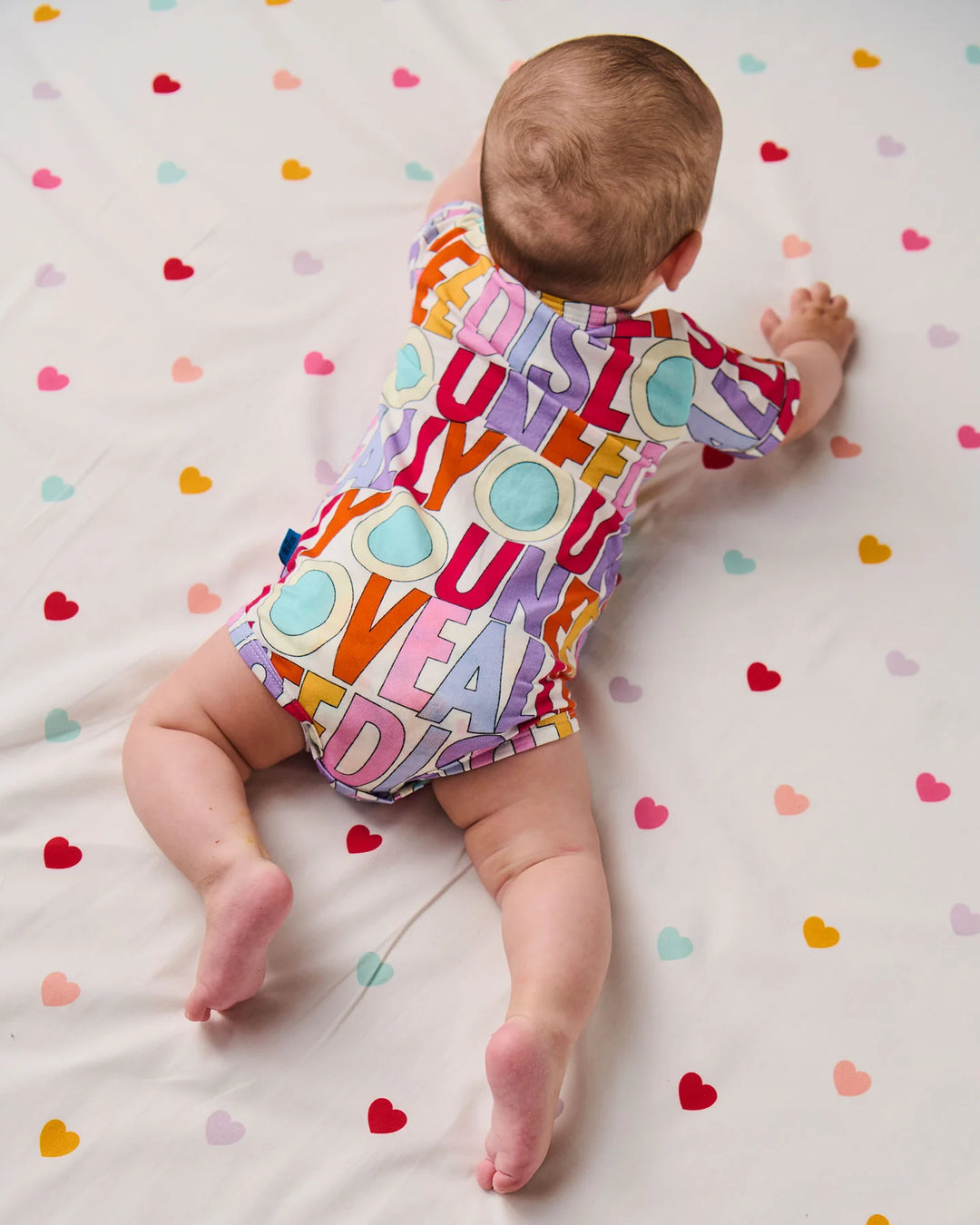 Kip & Co x The Beatles All You Need Is Love Organic Short Sleeve Romper