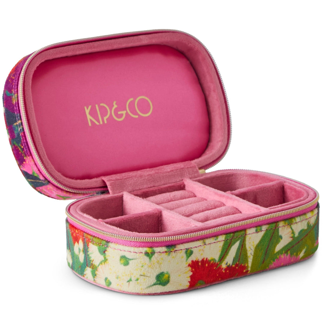 Kip & Co Australian Bush Blossom Velvet Jewellery Box
